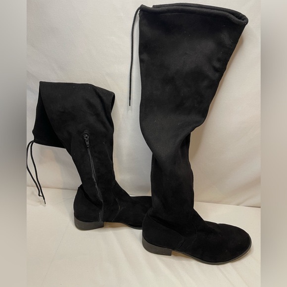 Fioni Over the Knee Faux Suede Boots - Picture 2 of 4